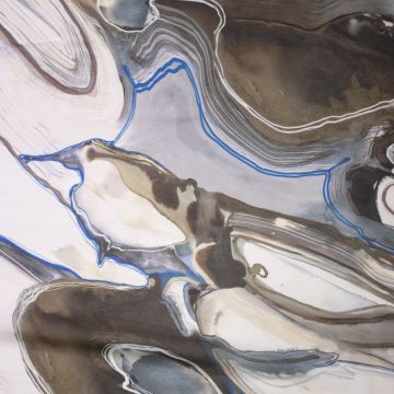 Viskose-Chiffon Aquarell-Marmor