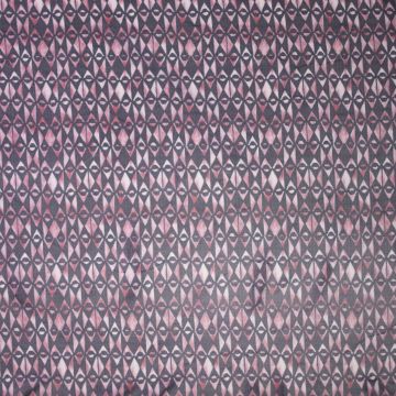 Mesh mit geometrischem Rautenmuster in Himbeerrot