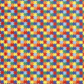 Baumwoll-Popeline Puzzle-Stücke