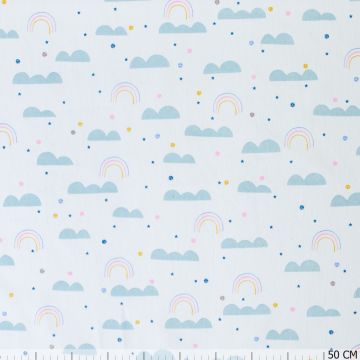 Peach Cotton Wolken Weiß