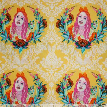 Tula Pink Alice Curious Sugar Baumwoll-Popeline