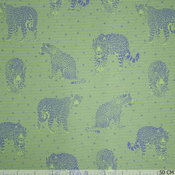 Tula Pink Lil Jaguars Daydreamer Kiwi