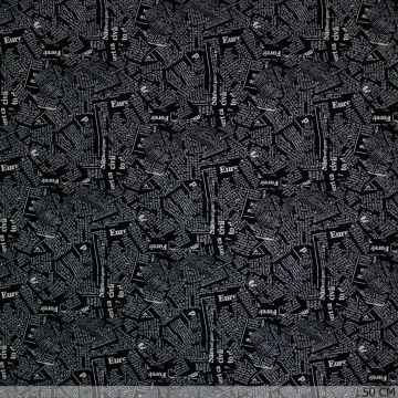 Krantencollage Schwarz