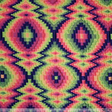 Puffy-Jacquard Neonblöcke klein