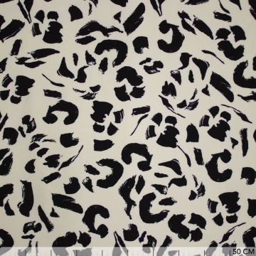 Viskose Flow mit abstraktem Leopardenprint