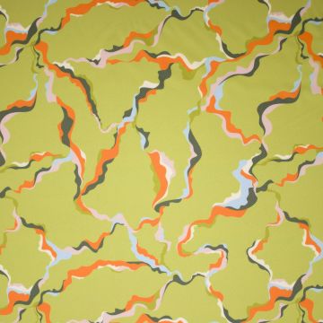 Stretch Wavy Lines in Oliv