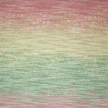 Chanella Chenille-Stoff grün-rosa