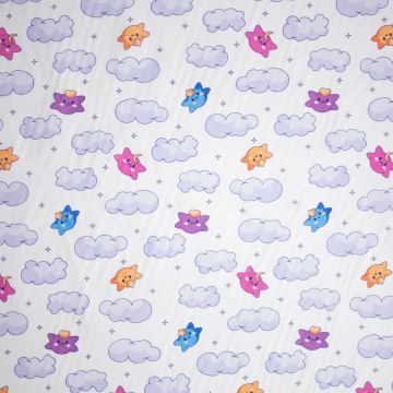 Digi-Baumwolle Cool Girl Clouds