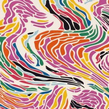 Viskose-Jersey Wavy Mosaics