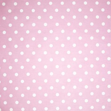 Baumwoll-Popeline Polka-Punkte Altrosa