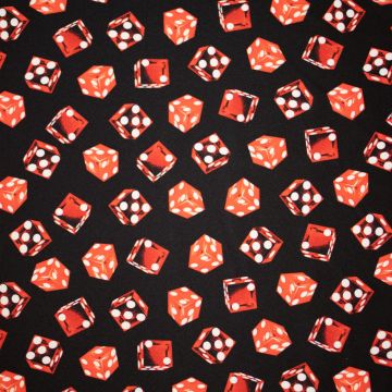 Texture Stoff mit roten Würfeln