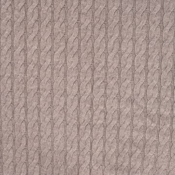 Gestrickter Zopfmusterstoff Taupe