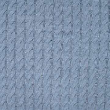 Gestrickter Zopfstoff Hellblau
