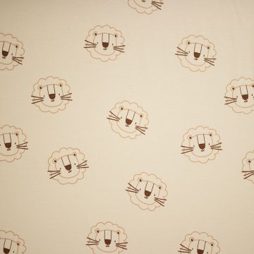 French Terry Löwen Beige