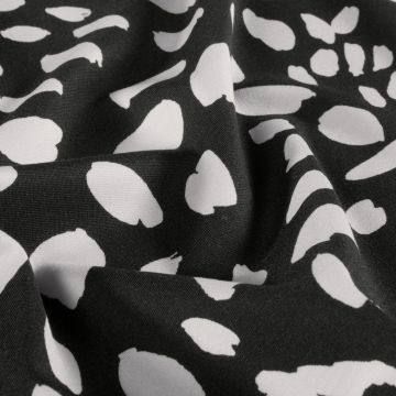 Punta di Roma Print mit Flecken in Schwarz Ecru