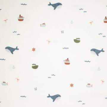 Stretch-Frottee Walwale Offwhite