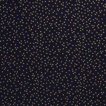 Baumwoll-Popeline mit Print und Folie Weihnachtsnoppen Marine