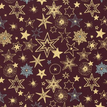Weihnachtsmotiv auf Baumwoll-Popeline