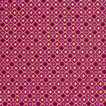Baumwoll-Popeline bedruckt mit Folienakzent – Abstract Magenta