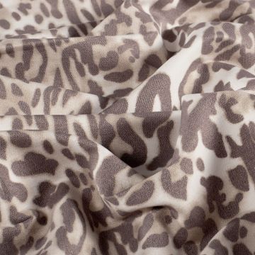 Bengaline-Stoff mit Leopardenprint
