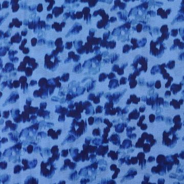 Twill Aquarell-Leopard Blau