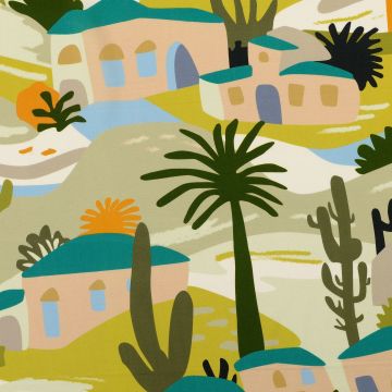 Viscose-Popeline Digitaldruck Tropical