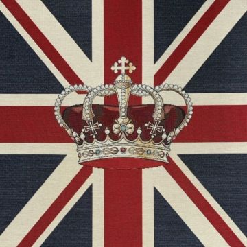Union Jack Crown Panel 48 x 48 cm