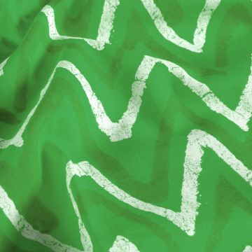 Batik-Baumwolle bedruckt abstrakt grün