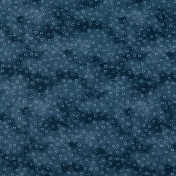 Baumwoll-Popeline Marble Dots Seeblau