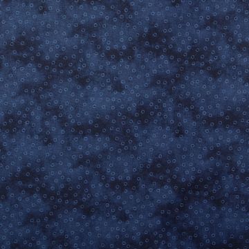 Baumwoll-Popeline Marble Dots Blau