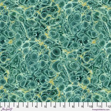 Free Spirit Teal Marble Canvas