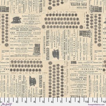 Free Spirit Neutral Typewriter Canvas