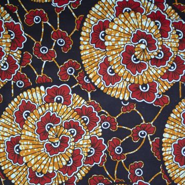 Cotton Wax Original 82105 – Blauer Batik-Baumwollstoff