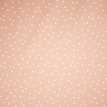 Regenmantelstoff mit Dots in Lachsrosa