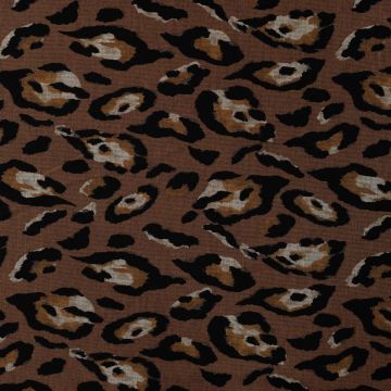 Doppeljersey Leopardenmuster Taupe