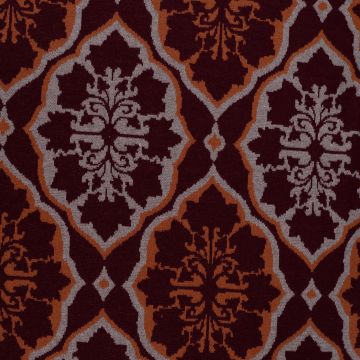 Schwerer Jacquardstrick Ethnic Bordeaux