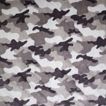 Double Soft Fleece Camouflage Grau
