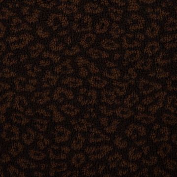 Sherpa Teddy Jacquard mit Leopardenmuster Braun