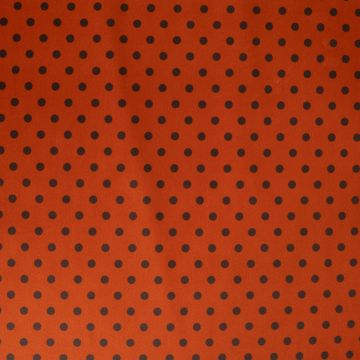 Velours mit Punkten in Ziegelbraun