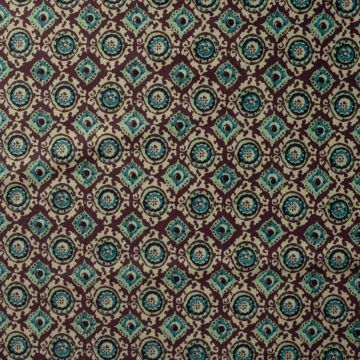 Velours-Ornament in Pastellgrün