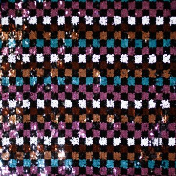 Pailletten-Mesh Multicolor