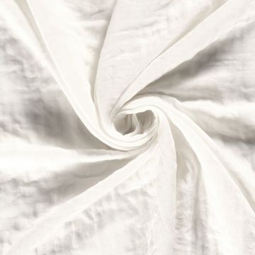 Musselin de Luxe gebrochen Weiß