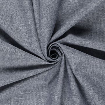 Leinen-Baumwoll-Oxford Dunkelblau