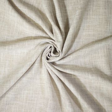 Vorhangstoff Leinenoptik grob Hellbeige