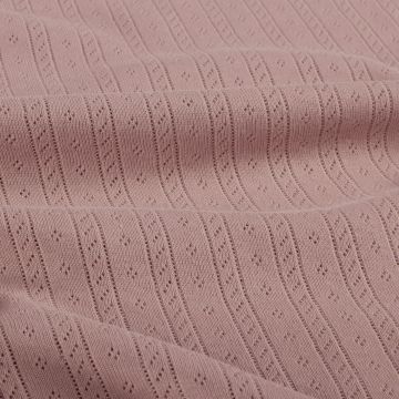 Ajour-Jersey Baumwolle hellmauve