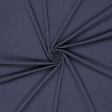 Gewebter Stretch-Satinstoff aus Bambus Blau