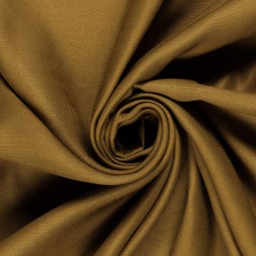 Tencel Twill Stoff uni Ocker-Camel