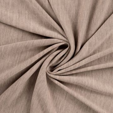 Merino Woll Jersey beige meliert