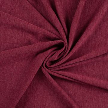Merino-Wolljersey warmrot meliert
