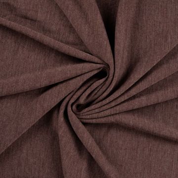 Merino Woll Jersey Braun Melange